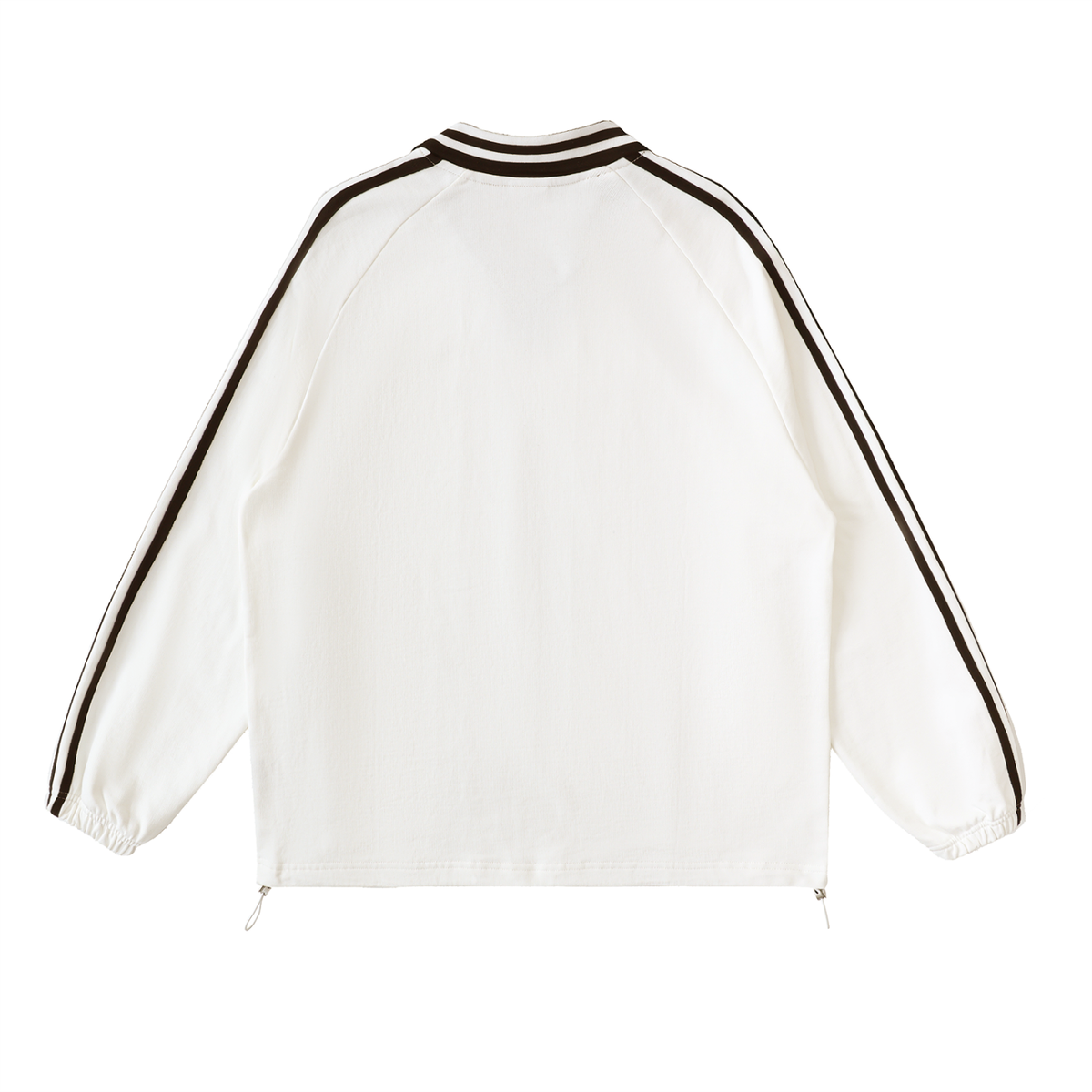 Clubhouse Sweatshirt, striped lapel collar detail