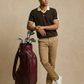 Rough Tee — oversized colour block golf polo with contrast collar by Golf Chimp