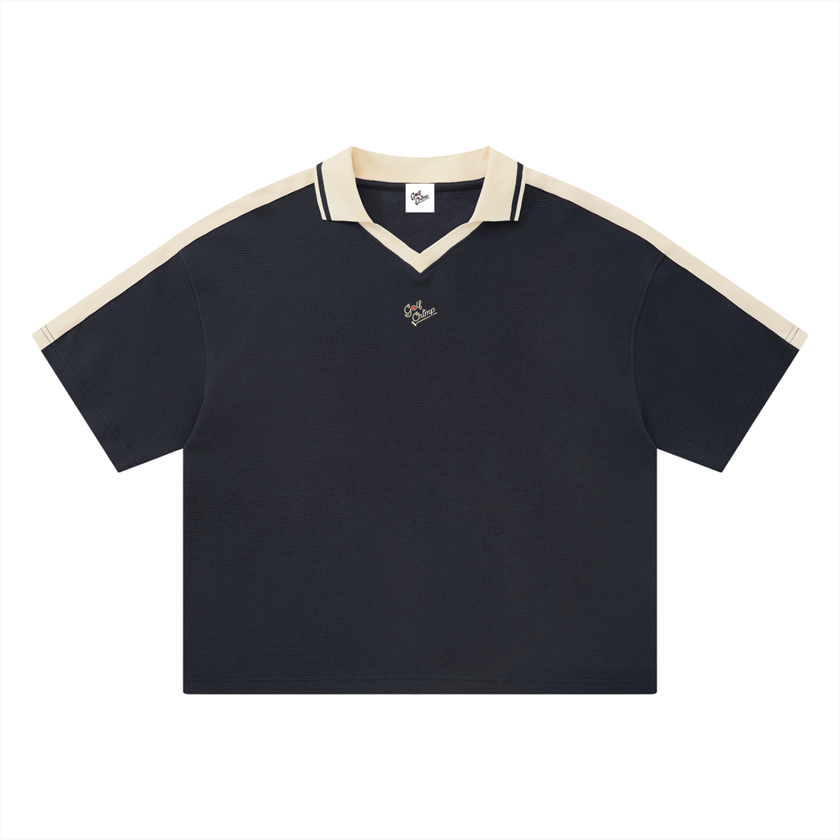Rough Tee golf polo, relaxed fit detail
